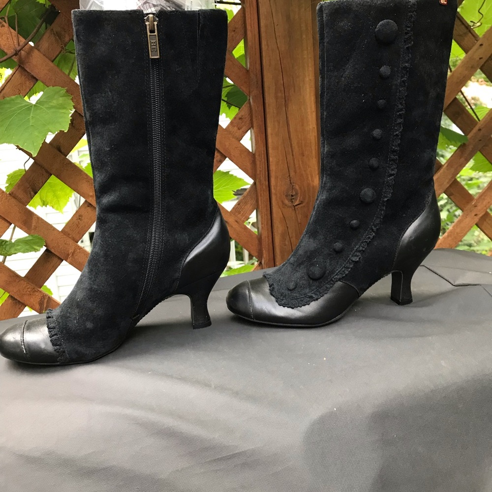 Natural Leather Suede Boots Size